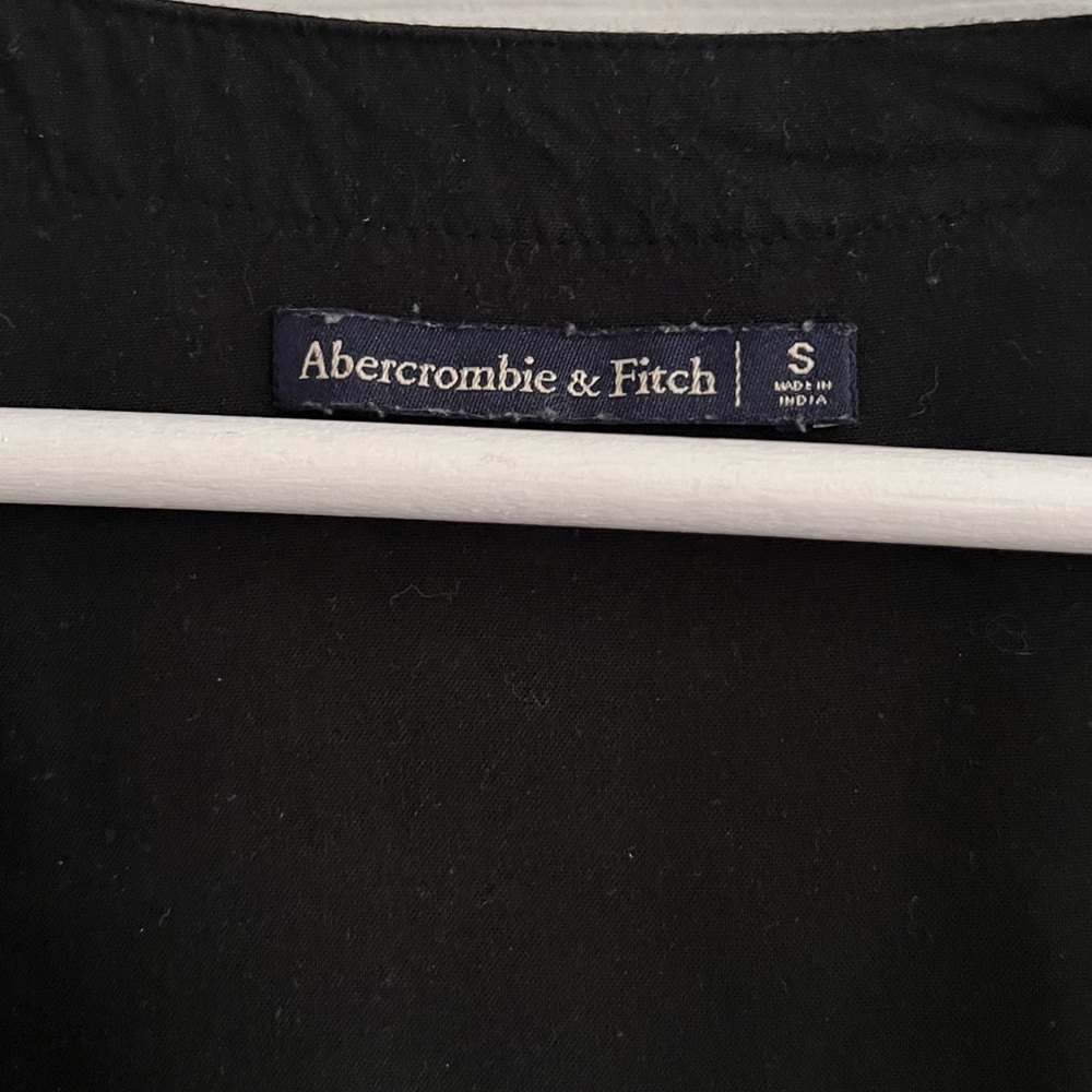 #18- Abercrombie and fitch black and white polka dot wrap romper Small - Picture 3 of 5